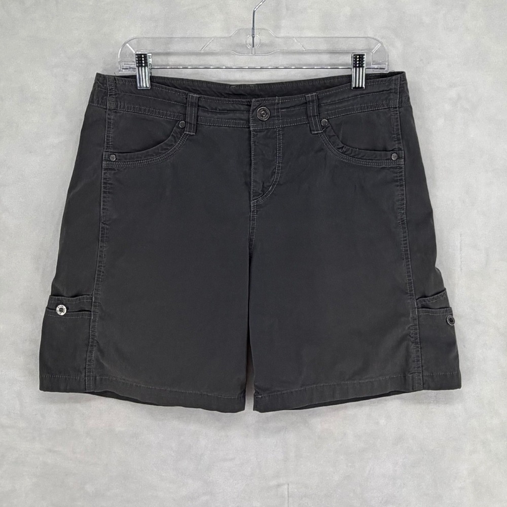 Kuhl Women's Cargo Shorts Charcoal Gray Outdoor Hiking Size 12 1131